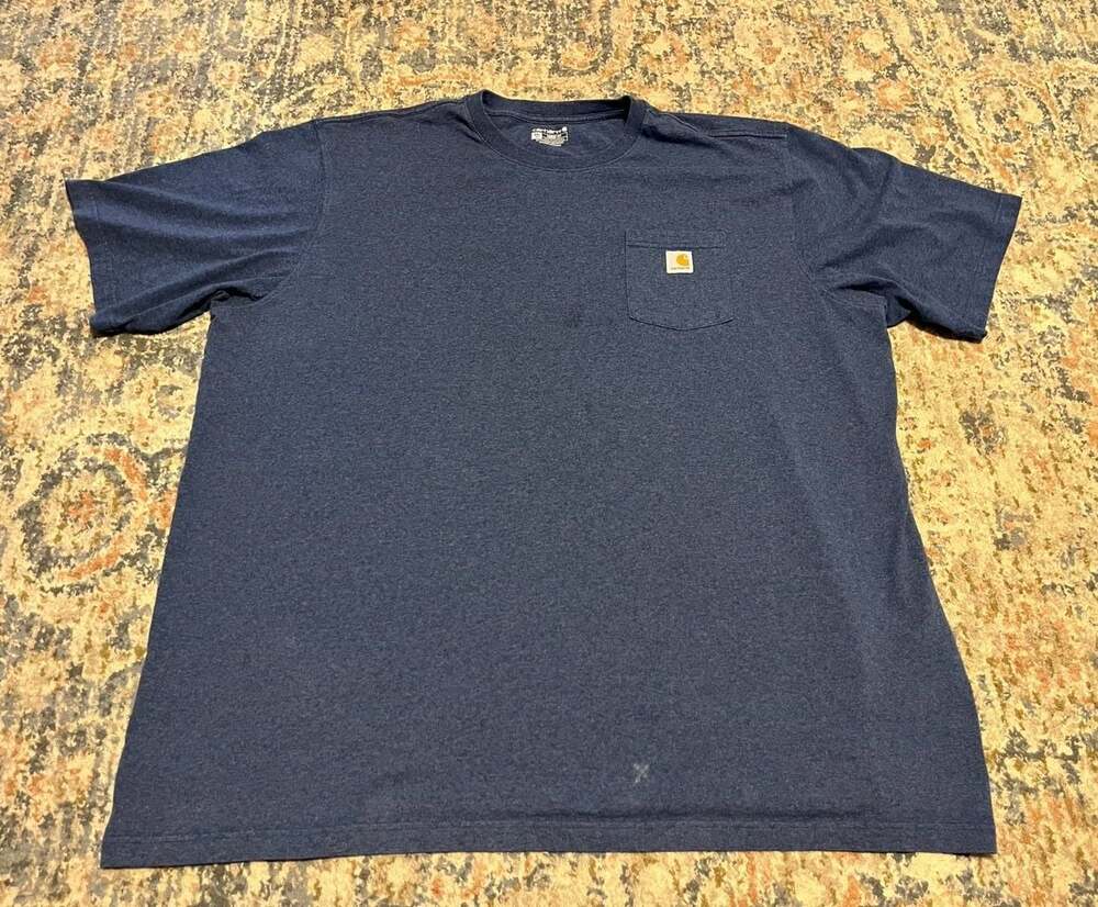 Carhartt Loose Fit Heavyweight Short-Sleeve Pocket T-Shirt 4XL Tall Navy